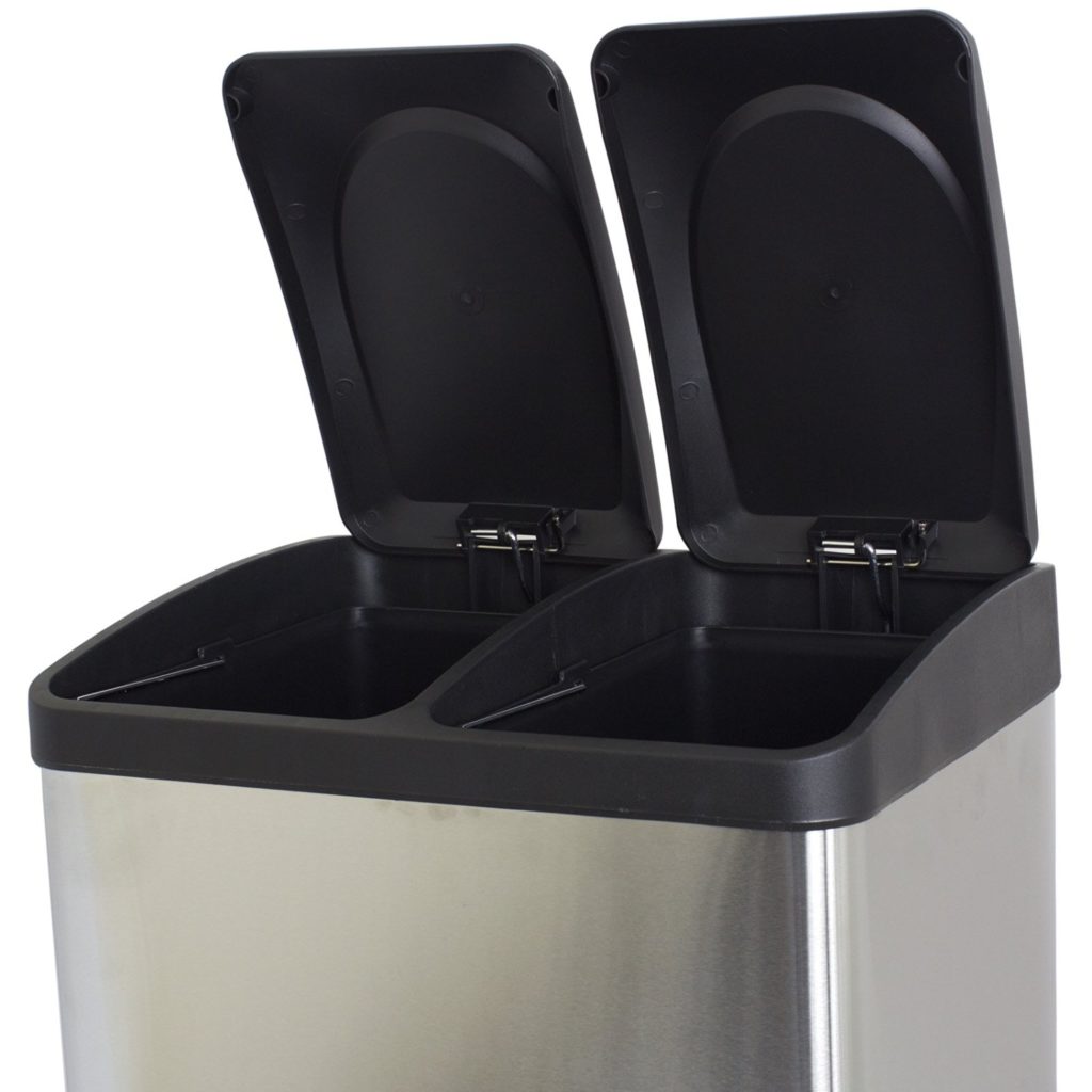 Kitchen cabinet waste bins